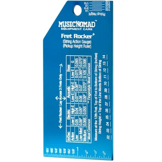 MusicNomad Fret Rocker+ with String Action Gauge/Pickup Ruler (MN822)