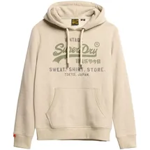 Superdry Vl Heritage Relaxed Kapuzenpullover Pelican Beige Marl XL