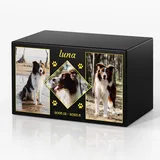 Personalisierte Tierurnen für Hunde – Tierische Urnen, Hundeurne, Kleine Urne, Haustier-Erinnerungsgeschenke, Haustier-Urne für Asche, Hundeasche-Andenken, Haustier-Bestattungsbox, Katzensarg