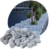 V-PREMIUM SOLUTION - Kieselsteine Deko Grau 1-3 cm - Steine Deko - Deko Steine Kleine - Gartendeko - Aquarium Deko - Dekosteine für vasen