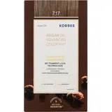 Korres Arganöl Haarcoloration 7.17 blond beige 145 ml