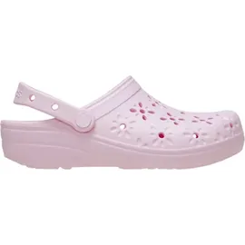 Crocs Classic Floral Cut Out Clog Rosa 36