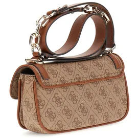 GUESS Dea Flap Umhängetasche Latte Logo