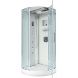 AcquaVapore D37-10R1-EC Dusche Duschtempel Komplett Duschkabine -Th. 90x90 MIT 2K Scheiben Versiegelung