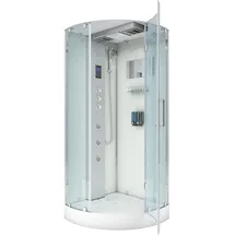 AcquaVapore D37-10R1-EC Dusche Duschtempel Komplett Duschkabine -Th. 90x90 MIT 2K Scheiben Versiegelung