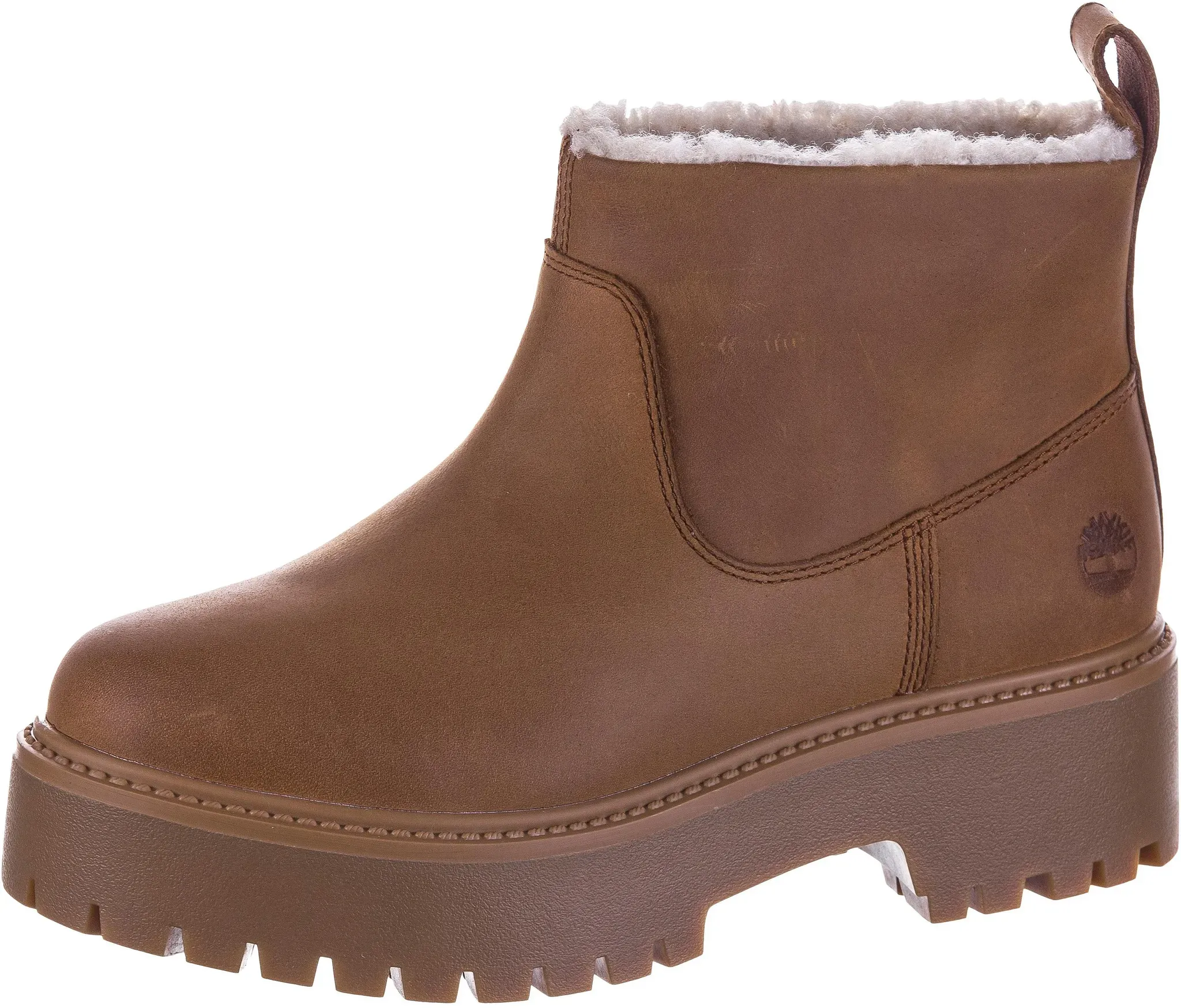 TIMBERLAND Stone Street Mid Warm Boots Damen in rust nubuck, Größe 38 - braun
