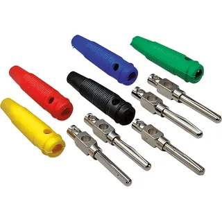 BKL Electronic 072149-P Bananenstecker Stecker, gerade Stift-Ø: 4 mm Rot