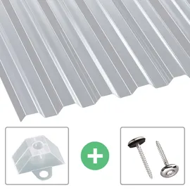 Scobalit PET Wellplatten klar Trapez 70/18 1,1 mm 2 m 