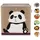 Lifeney Aufbewahrungsbox Kinder mit Panda Motiv 1-tlg.