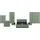 OTTO home Drehtürenschrank Cross 89 x 210 x 59,5 cm Grün