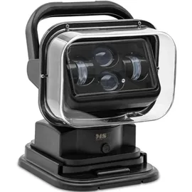 MSW LED-Suchscheinwerfer - 9 - 32 V 60 W - 360° drehbar - 120° neigbar - mit Fernbedienung - IP65 - Schwarz