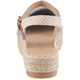 aniston shoes Plateau-Sandaletten Damen Blau/Braun 36