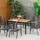 Outsunny Gartentisch 140 x 90 x 74 cm Grau