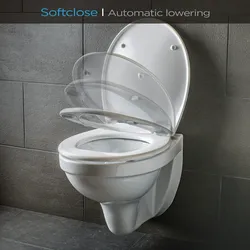 Blumfeldt Kaiana Toilettendeckel O-Form Absenkautomatik antibakteriell Weiß