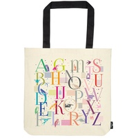 Moses Moses. libri_x Shopper Alphabet, Tragetasche 100% Baumwolle, Sporttasche,