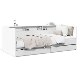 vidaXL Tagesbett mit Schubladen 75 x 190 cm weiß