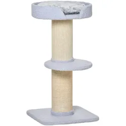 PawHut Kratzbaum mit Plattform blau 45L x 45B x 91H cm