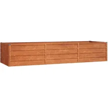 vidaXL Hochbeet Rostig 240 x 80 x 45 cm Cortenstahl