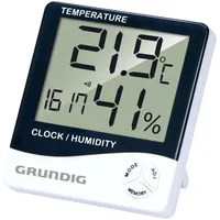 Grundig Wetterstation Digital Weiß/Schwarz 9,5x10,5x2