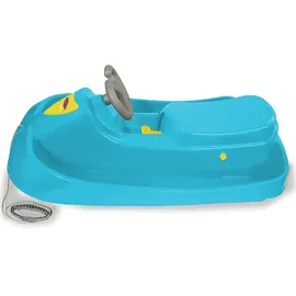 Jamara KIDS Snow Play Bob Ralley 100 cm blau mit Lenkrad Kinderbob, Blau