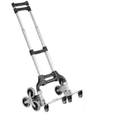 COSTWAY Werkstattwagen Sackkarre, faltbar, tragbar, mit Gurt, belastbar bis 80 kg silberfarben