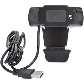 Manhattan USB-Webcam Schwarz