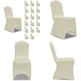 Stretch-stuhlhussen Creme 18 Stk. - Stuhlhusse - Stuhlhussen - Home & Living - Creme