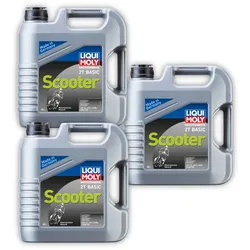 3x 4L LIQUI MOLY 1237 Motorbike 2T Basic Scooter Street Motoröl Motor Öl Roller