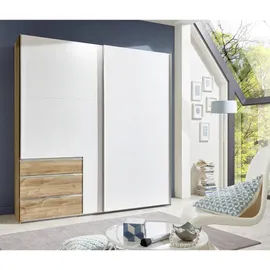 WIMEX Schwebetürenschrank Level 250 x 216 x 65 cm Beige/Weiß