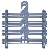 Arte Regal Kleiderbügel Hosenbügel Kleiderbügel Klammerbügel Rockbügel, (16-tlg), Klemmbügel, Hosenspanner, Clipbügel