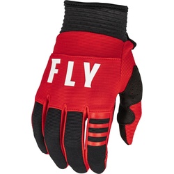 Fly Racing F-16 2023 Motocross Handschuhe, schwarz-rot, Größe L für Männer