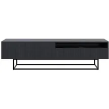 Selsey Veldio TV-Lowboard 175 cm Schwarz Metall/MDF
