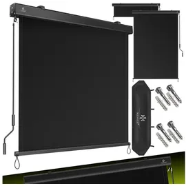 Kesser Aluminium Senkrechtmarkise 180 x 250 cm schwarz