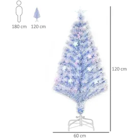 Homcom Künstlicher Weihnachtsbaum mit 3 LED-Leuchten