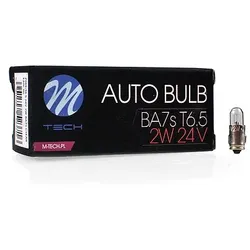 Glühlampe M-TECH T6.5 BA7s 2W 24V