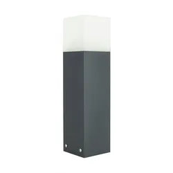 Licht-Erlebnisse Pollerleuchte AWERNE Anthrazit Aluguss Acrylglas 1x E27 max. 20W | LE51354