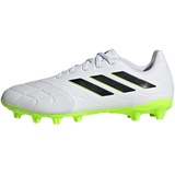 adidas Unisex Copa Pure.3 Boots Football Shoes (Multi Ground), FTWR White/core Black/Lucid Lemon, 44 2/3 EU