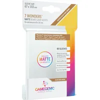 Gamegenic Matte 7 Wonders Sleeves Brown transparent, 80 Stück (GGS10059ML)