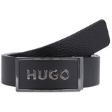 Hugo Garin Sr35 Leather Belt W100 Black, - kürzbar