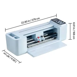 Vevor Vinylschneidemaschine 30 cm, Schneideplotter/Plottermaschine mit Steuerung (Knopf/Bildschirm), Kompatibel mit Mac/Windows/Android/iOS, Vinylcutter für Bastelarbeiten, Karten & Wohnaccessoires
