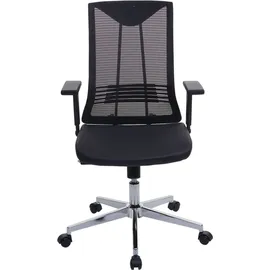 Mendler Bürostuhl HWC-J53, Drehstuhl Schreibtischstuhl, ergonomisch Kunstleder schwarz