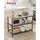VASAGLE Küchenregal 3-stufig 60 x 120 x 90 cm grau