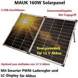 MAUK 160W Solarpanel Inselanlage 12 V