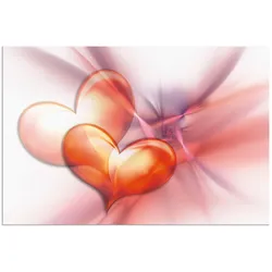 Wandbild ARTLAND "Das höchste Glück", pink (farbe bild(er): pink), B:90cm H:60cm, Bilder, als Alubild, Outdoorbild, Leinwandbild, Poster, Wandaufkleber