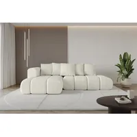 altdecor Ecksofa Cord 2-Sitzer Creme