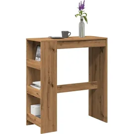 vidaXL Bartisch mit Regal 90 x 40 x 103,5 cm Braun