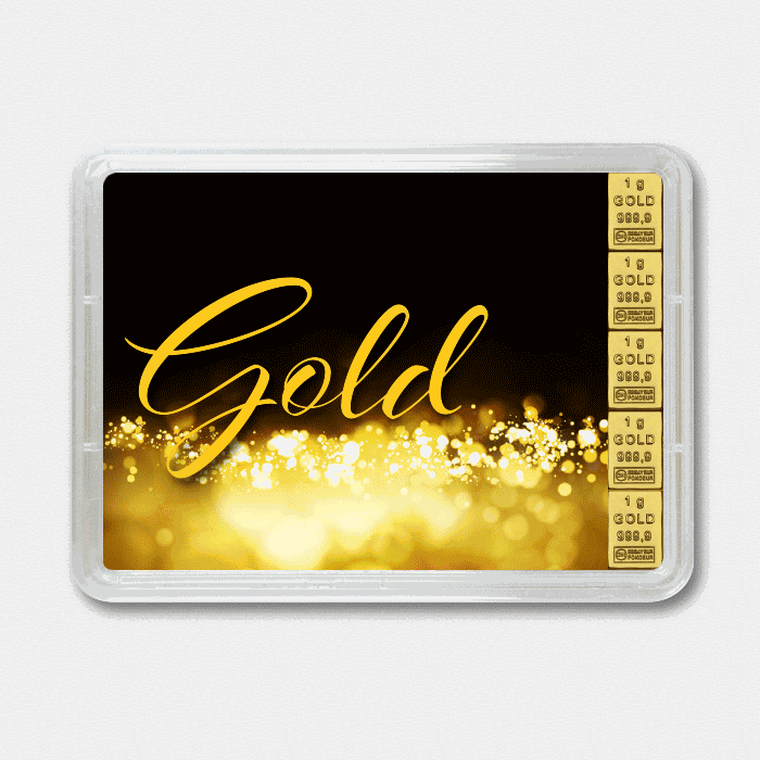 Goldbarren 5g Gold statt Geld (Flip)
