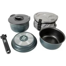 BO-CAMP Kochset Trekking Aluminium Camping Kochgeschirr Alu Topf Pfanne 5-teilig