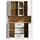Forte Buffet Toneo 146,1 x 42 x 205,4 mehrfarbig