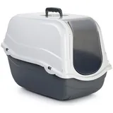 beeztees Katzentoilette Romeo grau/weiß